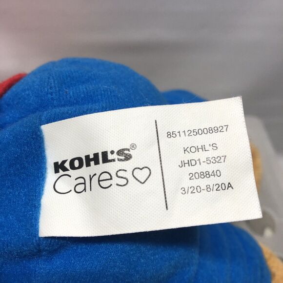 Kohl's Cares Berenstain Bears Brother Bear Plush 12" Red Shirt Blue Pants - Picture 9 of 10